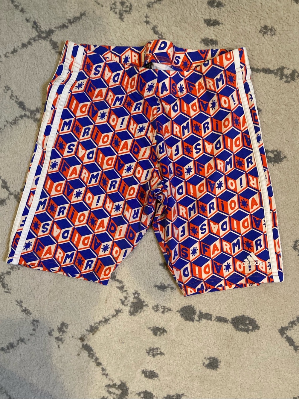 Farm Rio and Adidas Collab Logo Bike Shorts